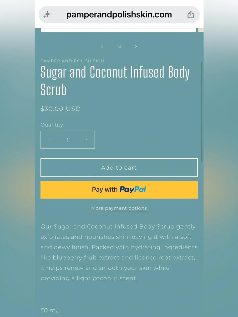 🥥PAMPER AND POLISH🥥Sugar & Coconut Body Scrub/NIP